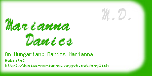 marianna danics business card